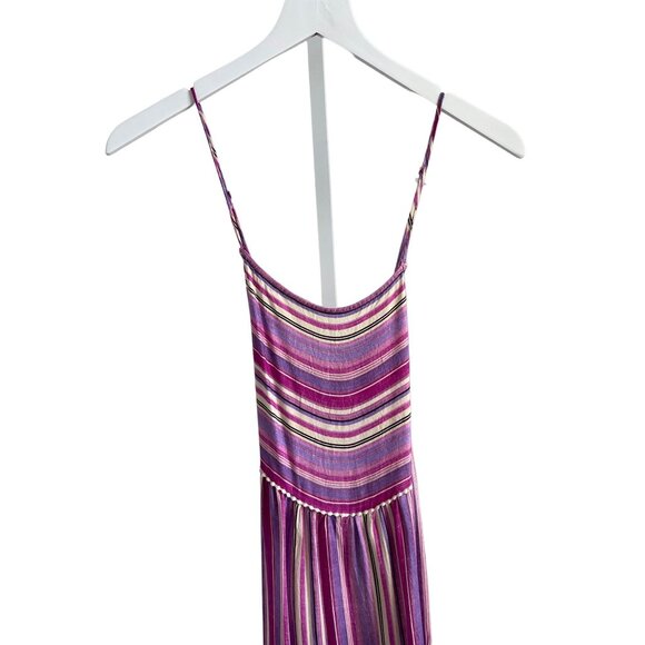 Anthropologie Striped Pink Maxi Dress Cover-Up - Picture 6 of 8
